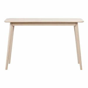 Naturalna konsola w dekorze dębu 120x40 cm Yumi – Rowico obraz