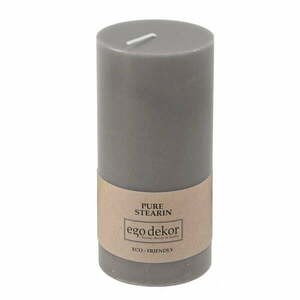 Szara świeczka Eco candles by Ego dekor Friendly, 50 h obraz