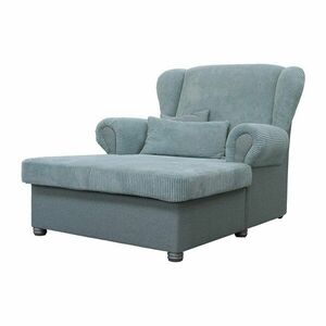 Szaroniebieski sztruksowy fotel Lord – Ropez obraz