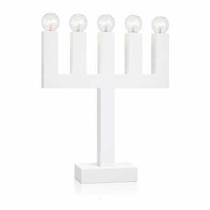 Biały świecznik Markslöjd Agne, wys. 40 cm obraz