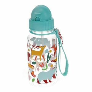 Turkusowa butelka dla dzieci z tritanu 500 ml Woodland – Rex London obraz