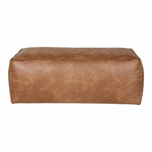 Koniakowy podnóżek z imitacji skóry Rodeo – WOOOD obraz