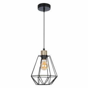 Czarna metalowa lampa wisząca ø 19 cm Primo – Candellux Lighting obraz