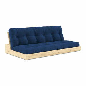 Niebieska sztruksowa rozkładana sofa 196 cm Base – Karup Design obraz