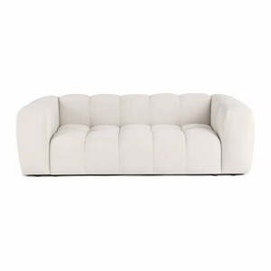 Kremowa aksamitna sofa 225 cm Cube – Bonami Selection obraz