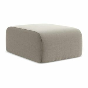 Jasnobrązowy aksamitny podnóżek Lani – Makamii obraz