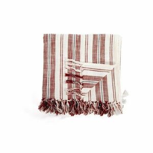 Bawełniany koc w kolorze terakoty 150x200 cm Indira – Tiseco Home Studio obraz