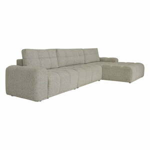 Jasnobrązowy rozkładany narożnik modułowy ze schowkiem (prawostronny) Lulu – Miuform obraz