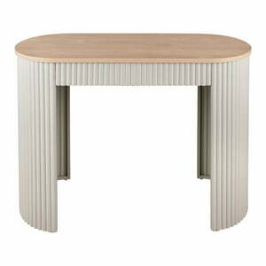 Beżowa metalowa konsola 40x100 cm Estriado – Leitmotiv obraz