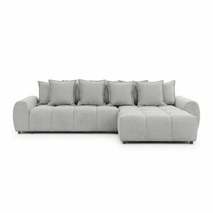 Jasnoszary narożnik (prawostronny/z szezlongiem) Albane – Ropez obraz