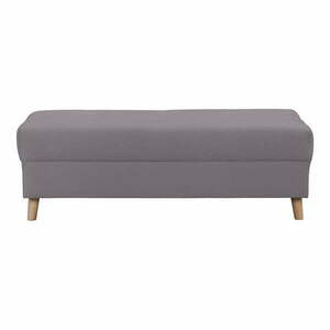 Ciemnoszary puf z materiału bouclé Ariella – Ropez obraz