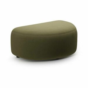 Zielony aksamitny podnóżek Kate – Micadoni obraz