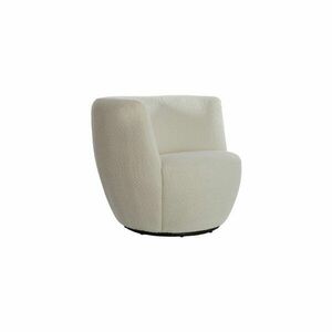Biały fotel z materiału bouclé Senja – Light & Living obraz