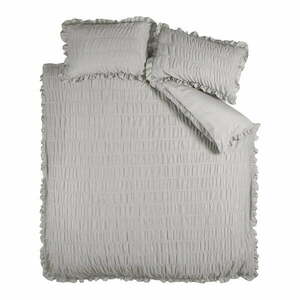 Szara pościel jednoosobowa z kory 135x200 cm Seersucker Frill – Catherine Lansfield obraz