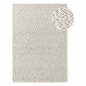 Jasnoszaro-kremowy wełniany dywan tkany ręcznie 140x200 cm Lyon Beans – Elle Decoration obraz