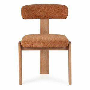 Ceglaste tapicerowane krzesła zestaw 2 szt. Nadia – MOME obraz