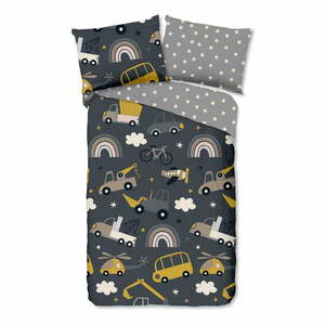 Szara bawełniana pościel dziecięca jednoosobowa 140x200 cm Rush – Good Morning obraz