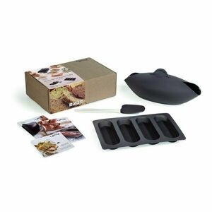 Silikonowe formy do pieczenia bagietek/chleba zestaw 3 szt. Essential – Lékué obraz