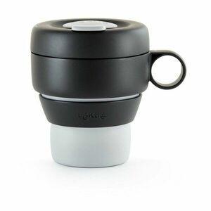 Czarny kubek termiczny 400 ml To Go – Lékué obraz