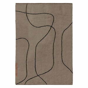 Brązowy bawełniany dywan odpowiedni do prania 140x200 cm Shadow – Mette Ditmer Denmark obraz