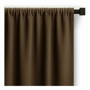 Brązowa zasłona częściowo zaciemniająca (dimout) 140x270 cm Carli – Restilo obraz