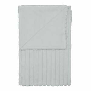 Biały koc z mikropluszu 130x170 cm Cosy Ribbed – Catherine Lansfield obraz