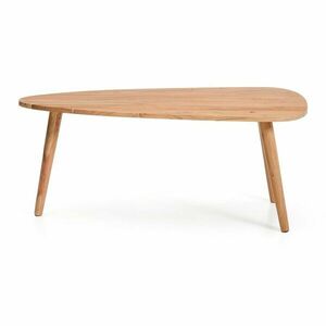 Stolik z litego drewna akacjowego w naturalnym kolorze 60x110, 5 cm Duvani – Kave Home obraz
