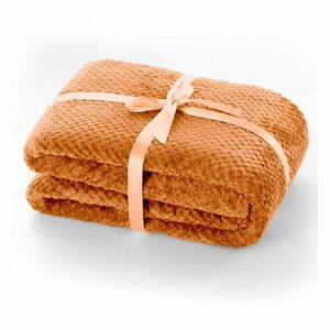 Ciemnopomarańczowy koc z mikrowłókna DecoKing Henry, 220x240 cm obraz