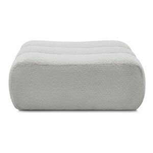 Jasnoszary podnóżek z materiału bouclé Azra – Bobochic Paris obraz