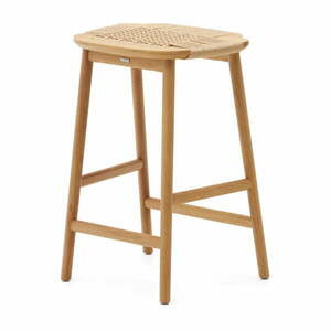 Hoker z litego drewna dębowego w naturalnym kolorze (wysokość siedziska 65 cm) Enit – Kave Home obraz