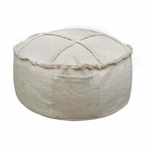 Kremowy dziecięcy worek do siedzenia Tic-Tac-Toe – Lorena Canals obraz