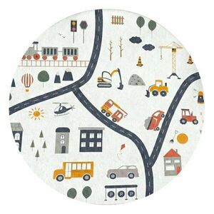 Dziecięcy dywan do zabawy odpowiedni do prania ø150 cm World Around Me – Mila Home obraz