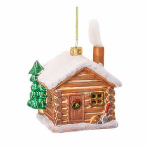 Szklana ozdoba świąteczna wykonana ręcznie 10 cm Christmas Cabin – Sass & Belle obraz