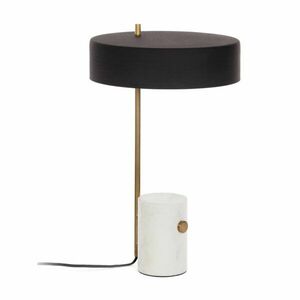 Biało-czarna lampa stołowa z metalowym kloszem (wys. 53 cm) Phant – Kave Home obraz