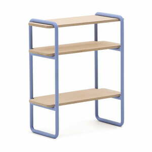 Jasnoniebiesko-naturalny wiszący regał dziecięcy w dekorze jesionu 60x70x28 cm Tinn – Kave Home obraz