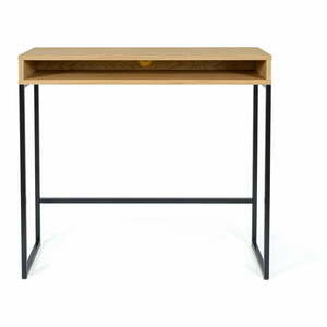 Biurko z blatem w dekorze dębu 35x100 cm Frame – Woodman obraz