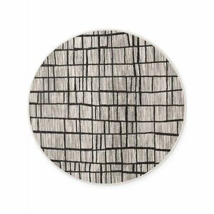 Czarno-kremowy okrągły dywan odpowiedni na zewnątrz ø 160 cm Haringey Crouch – Ted Baker obraz