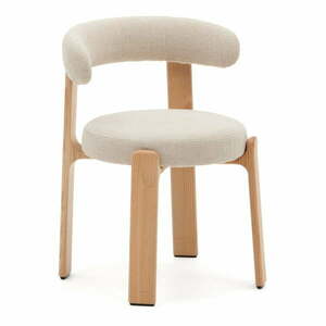 Beżowo-naturalne krzesło z litego drewna jesionowego Granite – Kave Home obraz