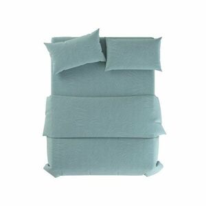 Jasnoniebieska lniana pościel dwuosobowa 200x200 cm Aqua – Native Natural obraz