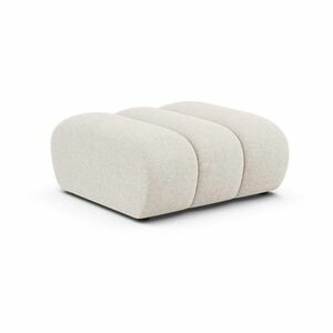 Kremowy podnóżek z tkaniny szenilowej Lupine – Micadoni obraz