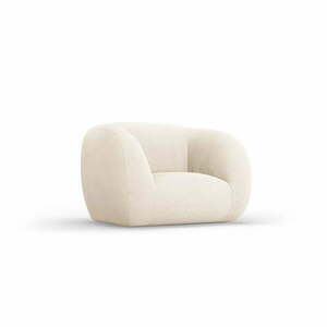 Kremowy fotel z materiału bouclé Essen – Cosmopolitan Design obraz
