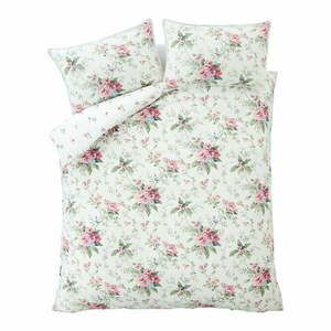 Kremowa pościel dwuosobowa 200x200 cm Bridgerton Penelope Floral – Catherine Lansfield obraz
