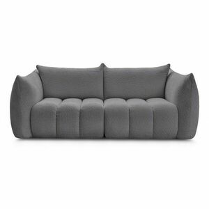 Szara sofa z materiału bouclé 234 cm Azra – Bobochic Paris obraz