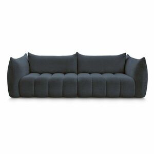 Ciemnoniebieska sofa z materiału bouclé 286 cm Azra – Bobochic Paris obraz
