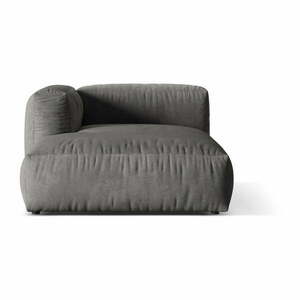 Szary aksamitny moduł sofy (lewostronny) Martina – Micadoni obraz