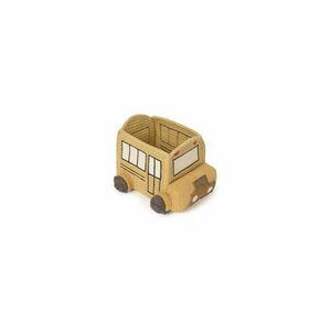 Tekstylny dziecięcy kosz na zabawki w kolorze ochry 22x19x15 cm School Bus – Lorena Canals obraz