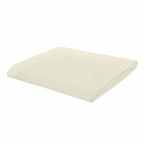 Kremowe prześcieradło z perkalu 275x275 cm Easy Iron Percale – Catherine Lansfield obraz