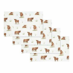 Bawełniane maty stołowe zestaw 4 szt. 30x46 cm Angus Highland Cow – Catherine Lansfield obraz