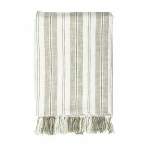 Zielony bawełniany koc 150x200 cm Indira – Tiseco Home Studio obraz