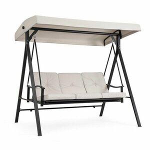 Antracytowo-beżowa metalowa huśtawka ogrodowa Taurus – Bizzotto obraz